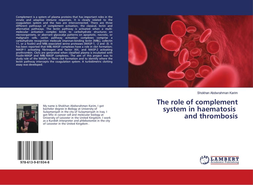 The role of complement system in haematosis and thrombosis