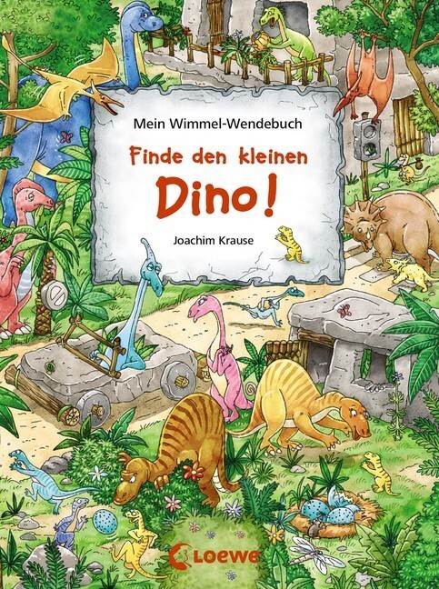 Image of Mein Wimmel-Wendebuch - Finde den kleinen Dino! / Finde das blaue Auto!