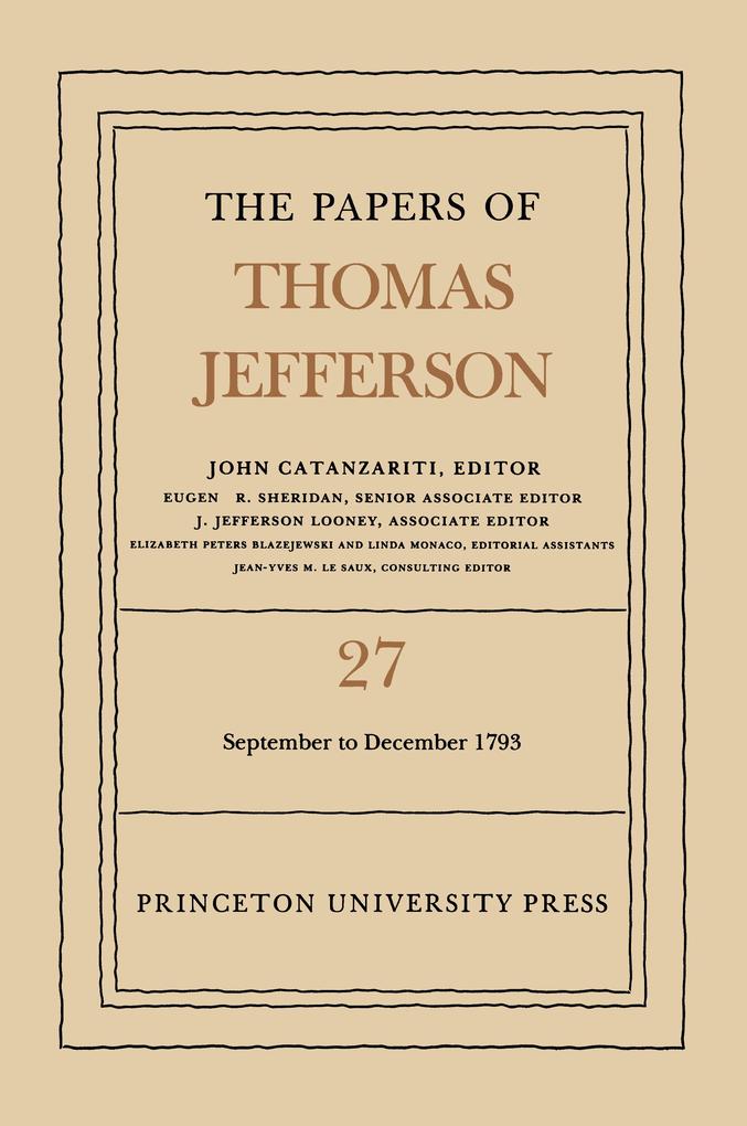 The Papers of Thomas Jefferson Volume 27