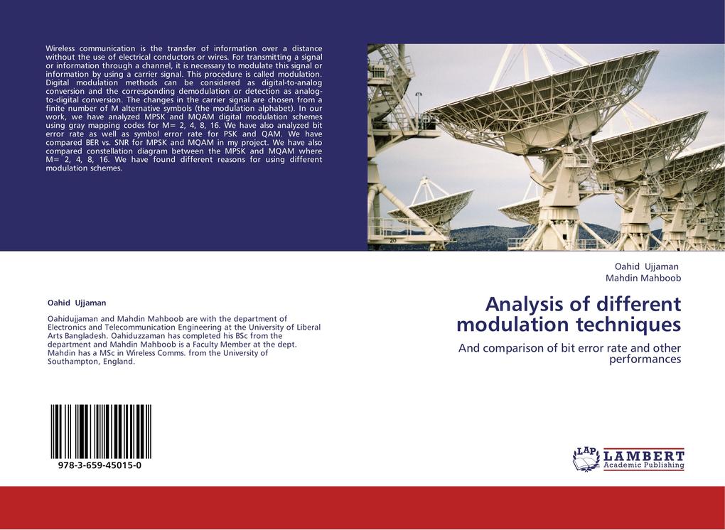 Analysis of different modulation techniques
