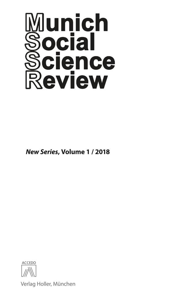 Munich Social Science Review (MSSR) Volume I