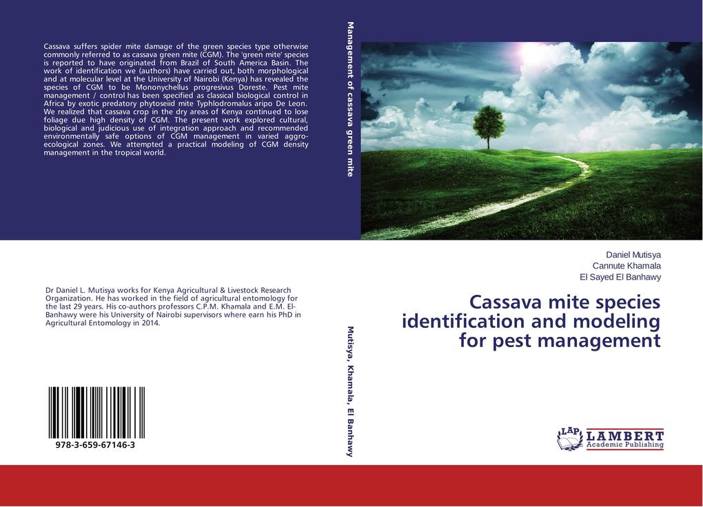 Cassava mite species identification and modeling for pest management