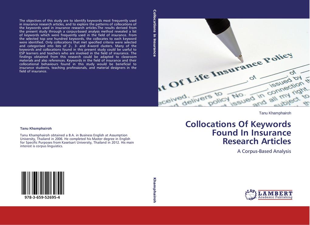Collocations Of Keywords Found In Insurance Research Articles