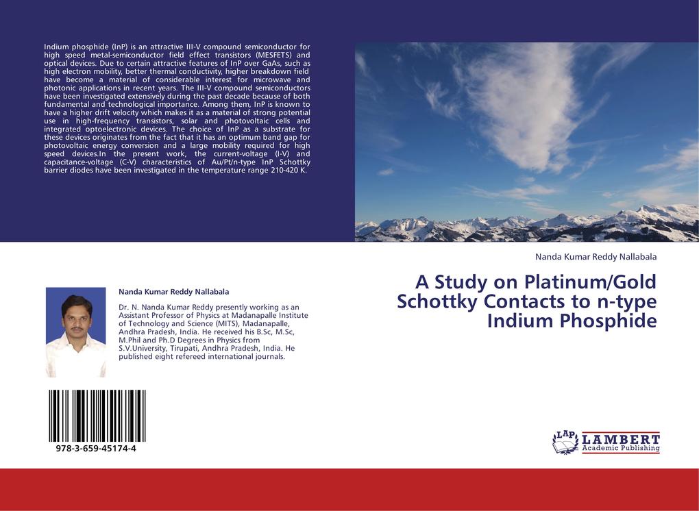 A Study on Platinum/Gold Schottky Contacts to n-type Indium Phosphide