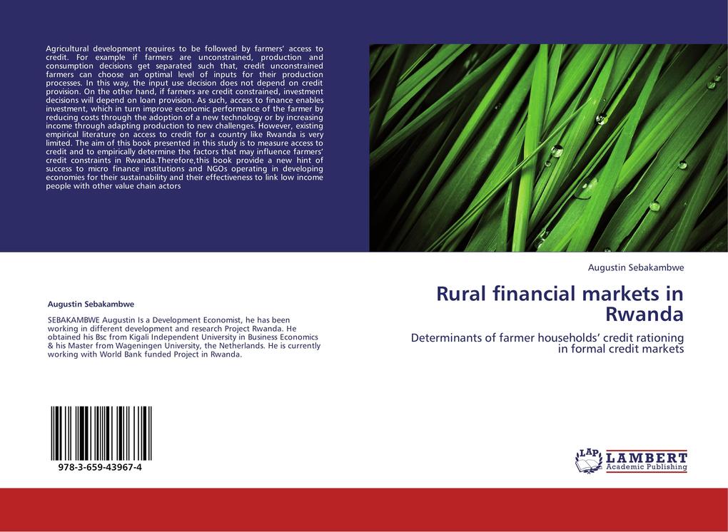 Rural financial markets in Rwanda