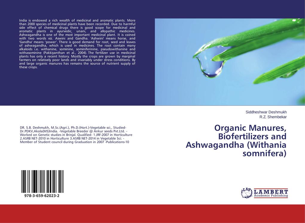 Organic Manures Biofertilizers and Ashwagandha (Withania somnifera)