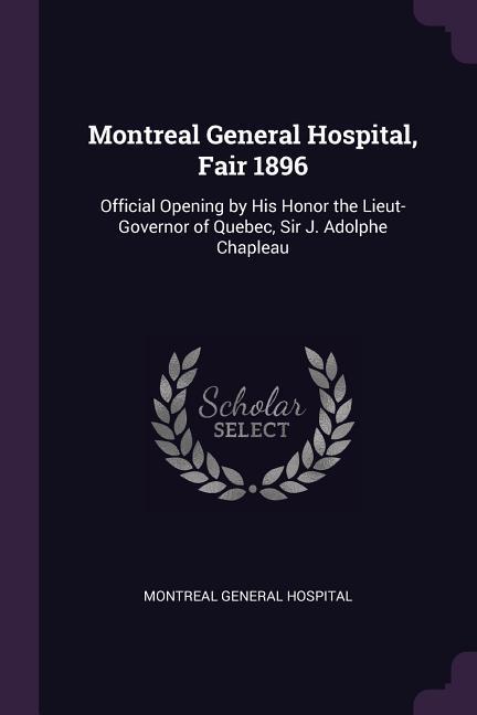 Montreal General Hospital Fair 1896
