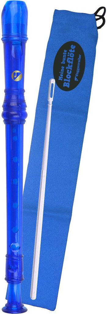 Voggenreiter - Voggys Kunststoff-Blockflöte blau barocke Griffweise