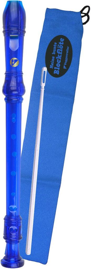 Voggenreiter - Voggys Kunststoff-Blockflöte blau deutsche Griffweise