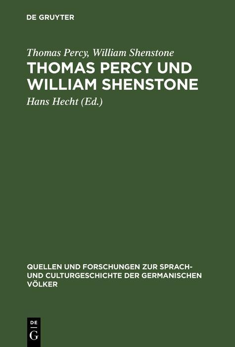 Thomas Percy und William Shenstone - Thomas Percy/ William Shenstone