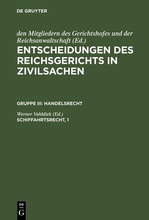 Schiffahrtsrecht 1