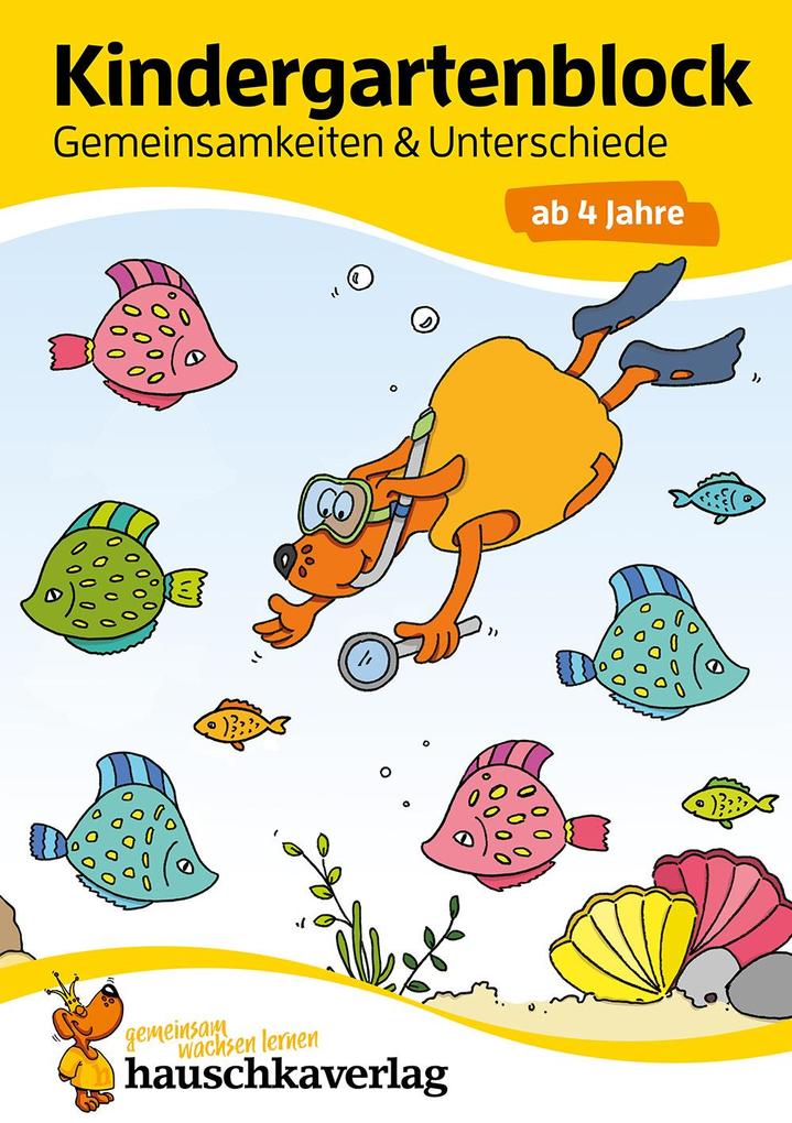 Image of Kindergartenblock - Gemeinsamkeiten & Unterschiede ab 4 Jahre A5-Block