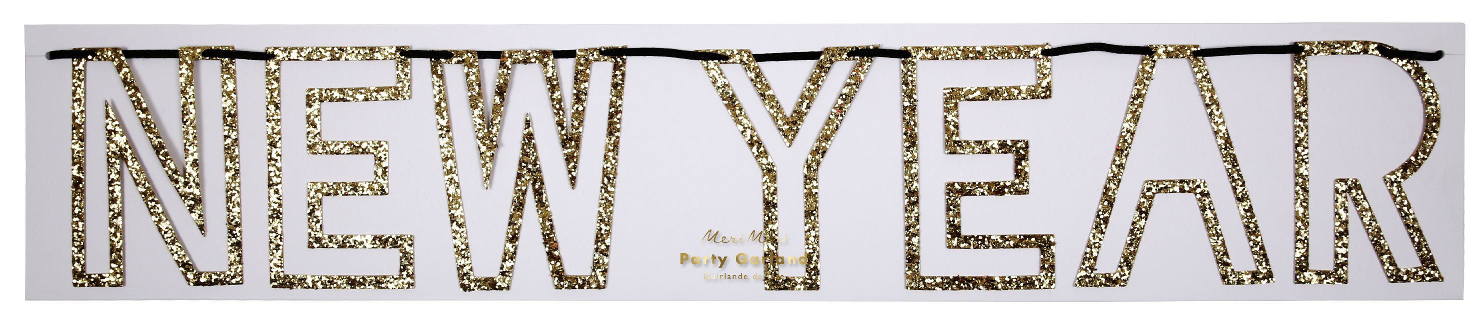 Meri Meri Happy New Year-Girlande gold