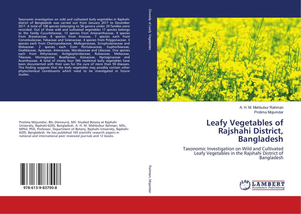 Leafy Vegetables of Rajshahi District Bangladesh