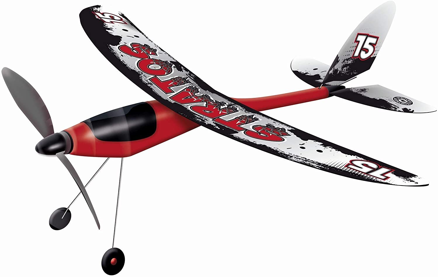 Paul Günther 1629 - Stratos Flugzueg mit Gummimotor 53 x 50cm