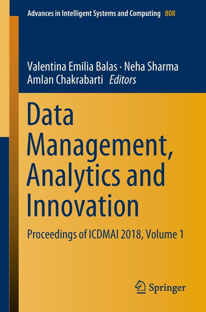 Data Management Analytics and Innovation