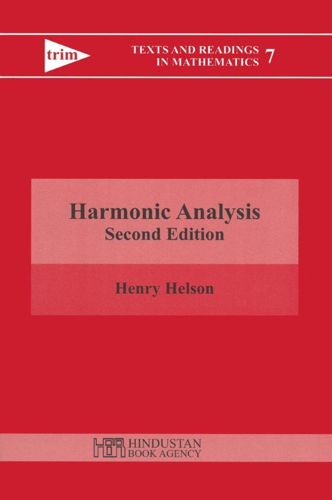 Harmonic Analysis - Henry Helson