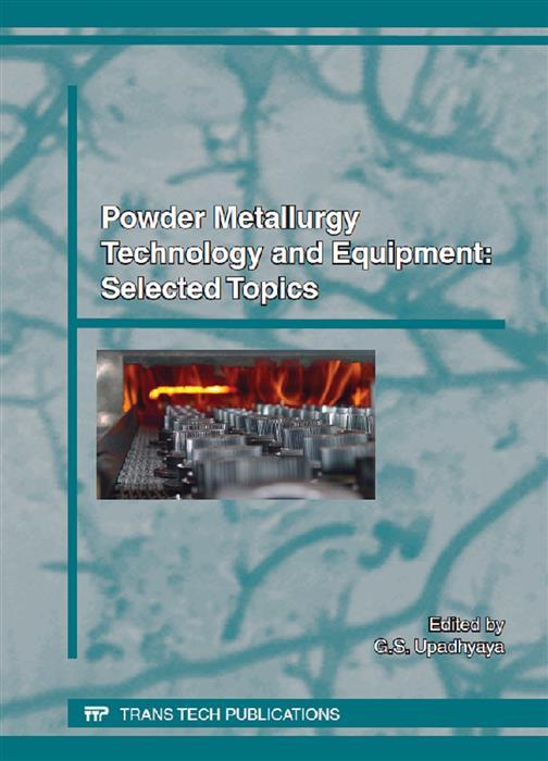 Powder Metallurgy Technology and Equipment: Selected Topics