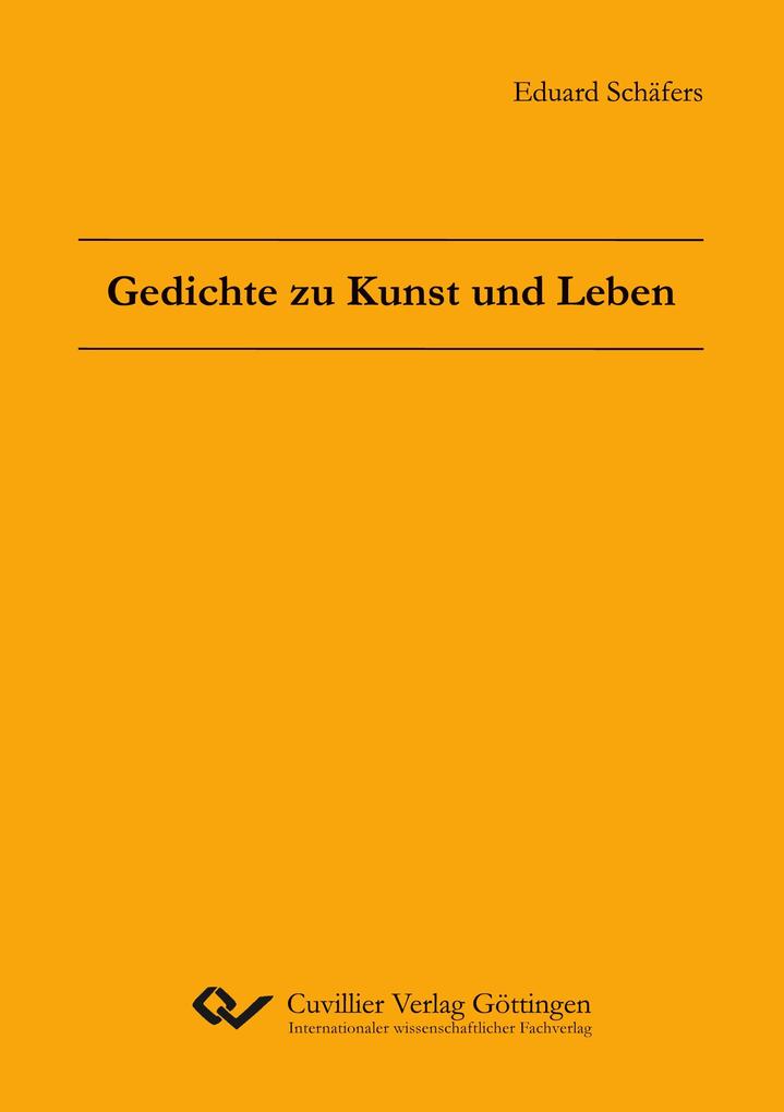 Image of Gedichte zu Kunst und Leben