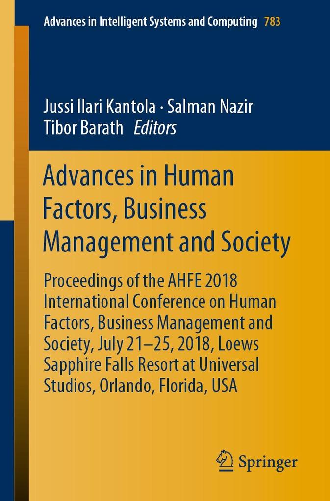 Advances in Human Factors Business Management and Society