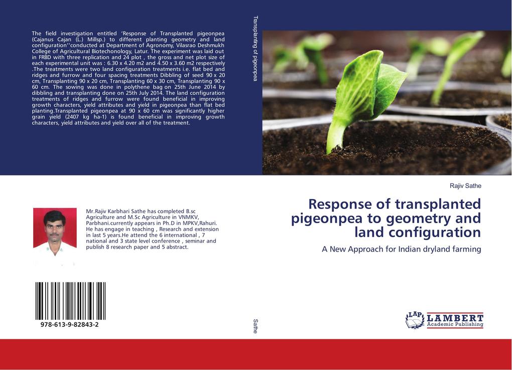 Response of transplanted pigeonpea to geometry and land configuration