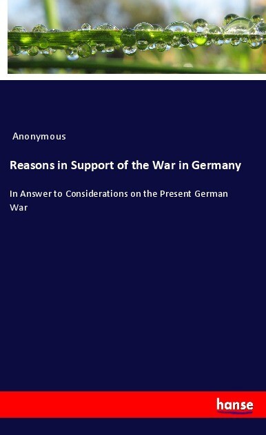 Reasons in Support of the War in Germany
