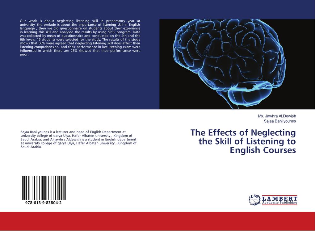The Effects of Neglecting the Skill of Listening to English Courses