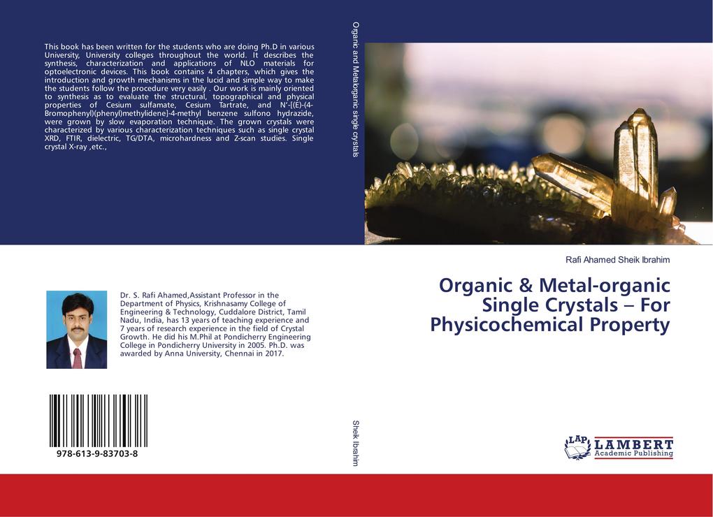Organic & Metal-organic Single Crystals - For Physicochemical Property