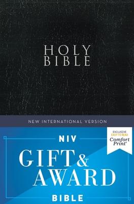 Niv Gift and Award Bible Leather-Look Black Red Letter Edition Comfort Print