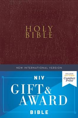 Niv Gift and Award Bible Leather-Look Burgundy Red Letter Edition Comfort Print