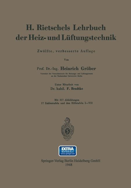 H. Rietschels Lehrbuch der Heiz- und Lüftungstechnik