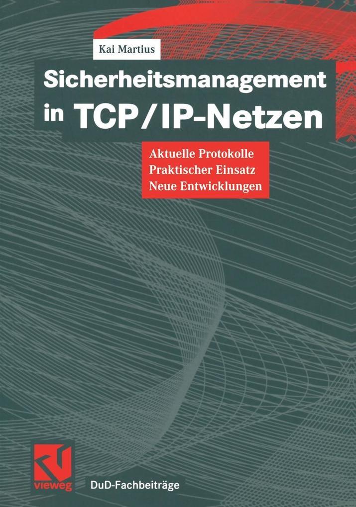 Sicherheitsmanagement in TCP/IP-Netzen