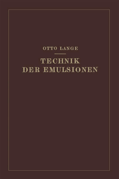 Technik der Emulsionen