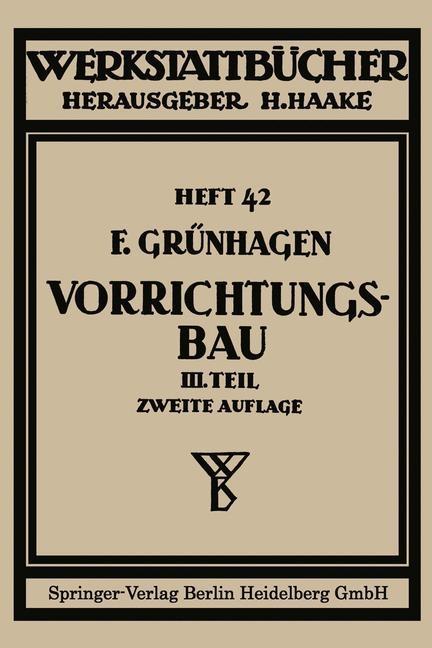Der Vorrichtungsbau