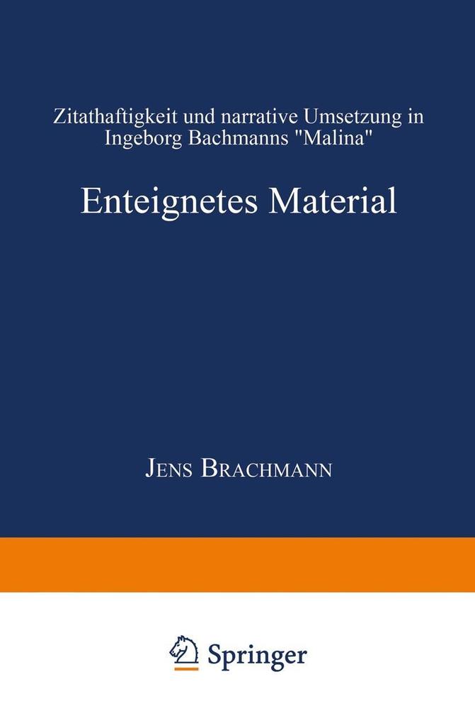Enteignetes Material - Jens Brachmann
