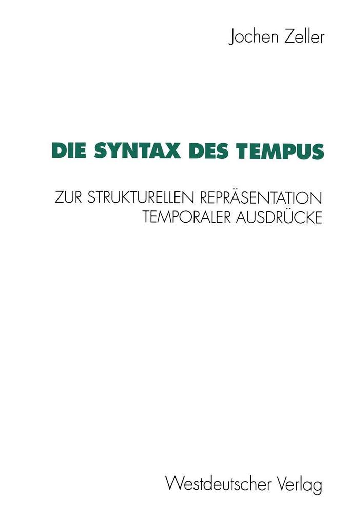 Die Syntax des Tempus