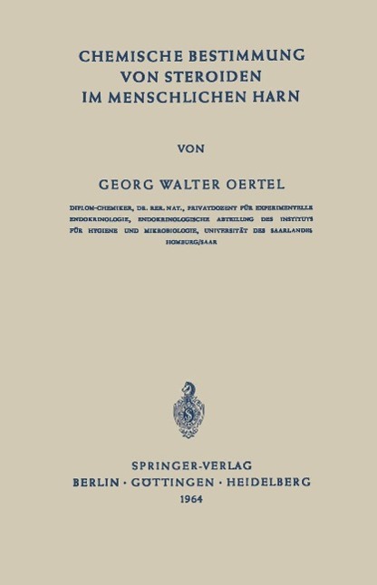 Chemische Bestimmung von Steroiden im Menschlichen Harn
