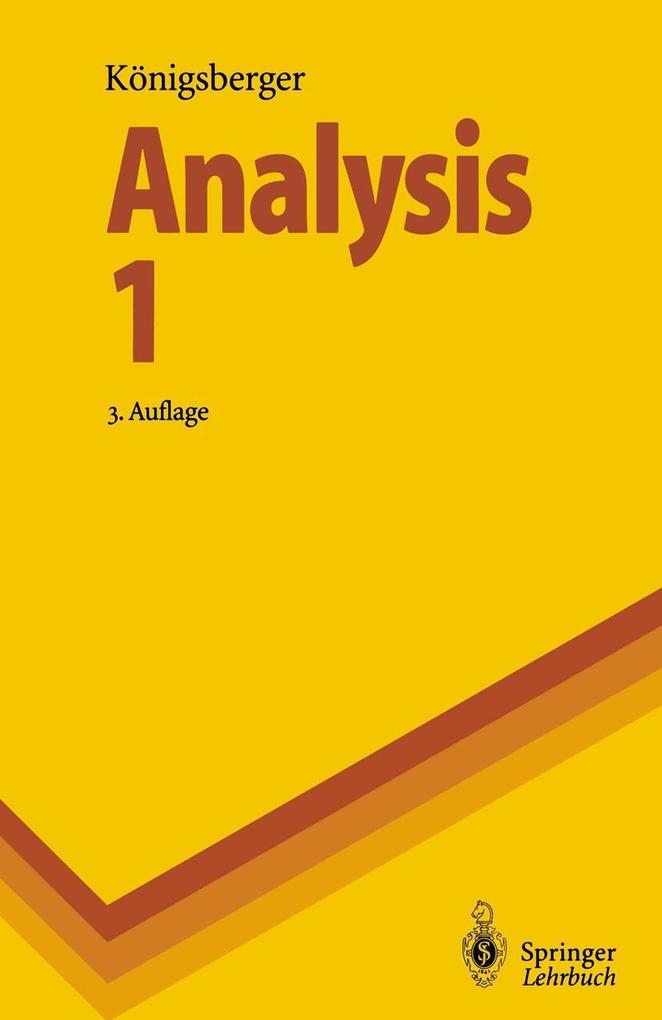Analysis 1 - Konrad Königsberger