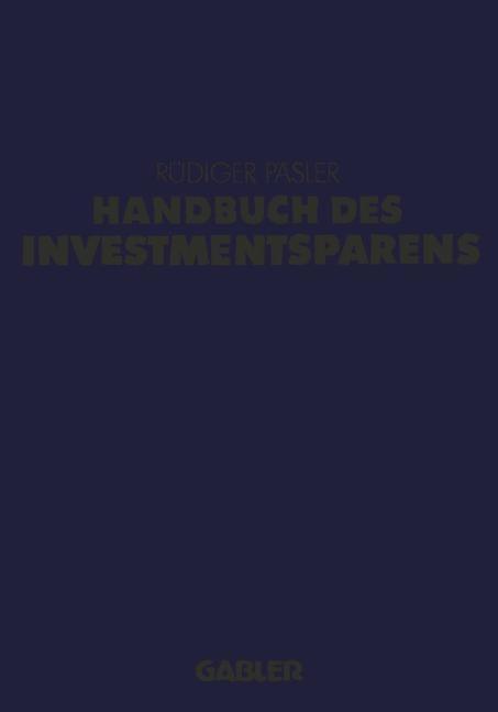 Handbuch des Investmentsparens