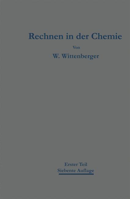 Rechnen in der Chemie