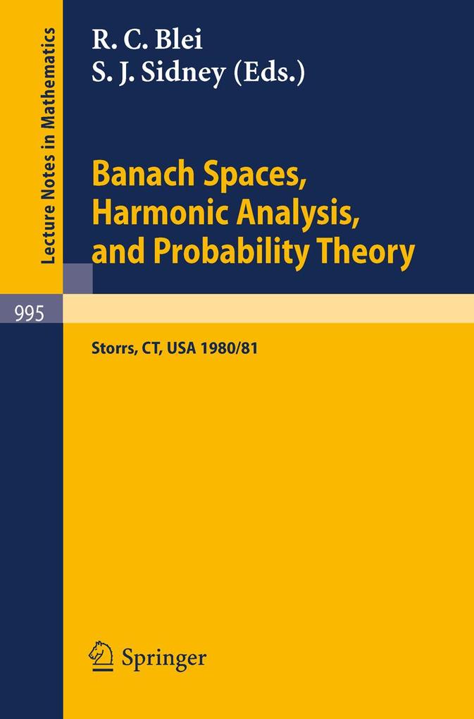 Banach Spaces Harmonic Analysis and Probability Theory