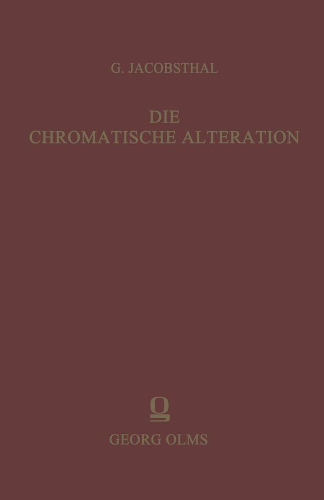 Die chromatische Alteration im liturgischen Gesang der abendländischen Kirche