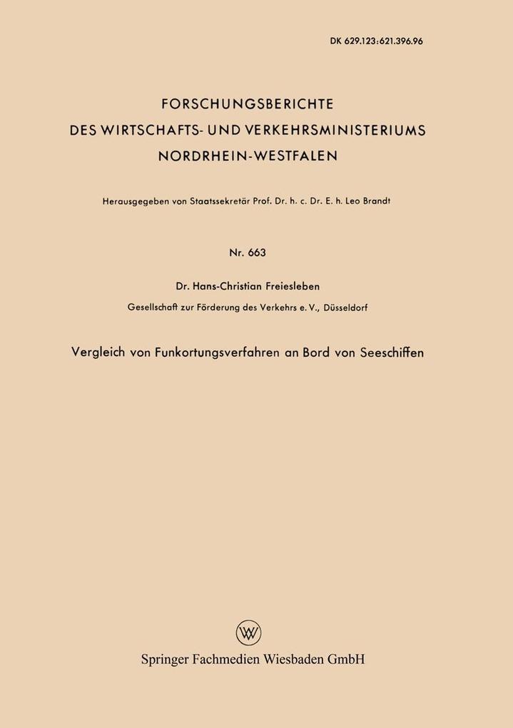 Vergleich von Funkortungsverfahren an Bord von Seeschiffen