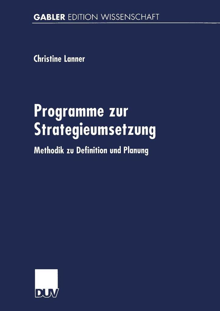 Programme zur Strategieumsetzung