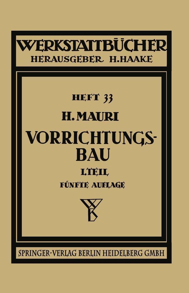 Der Vorrichtungsbau