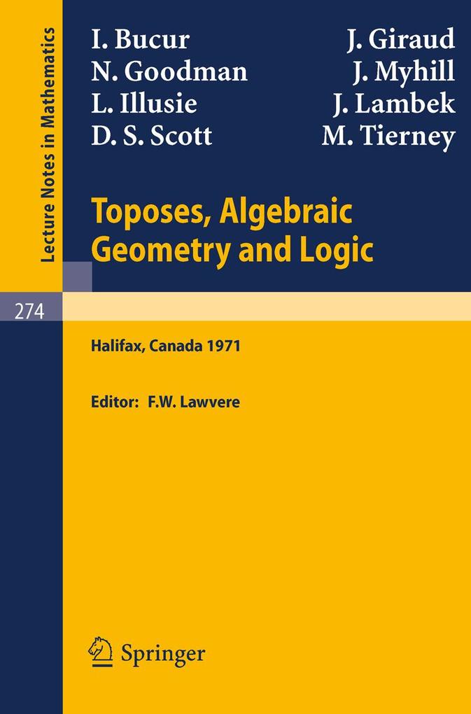 Toposes Algebraic Geometry and Logic