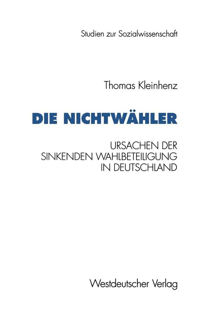Die Nichtwähler - Thomas Kleinhenz