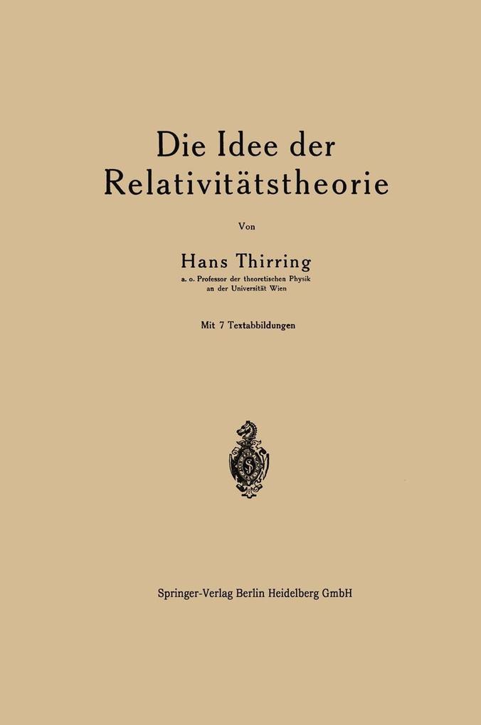 Die Idee der Relativitätstheorie