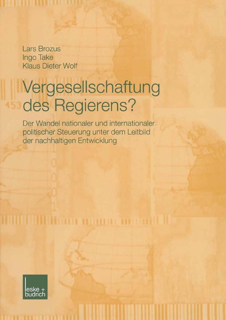 Vergesellschaftung des Regierens?