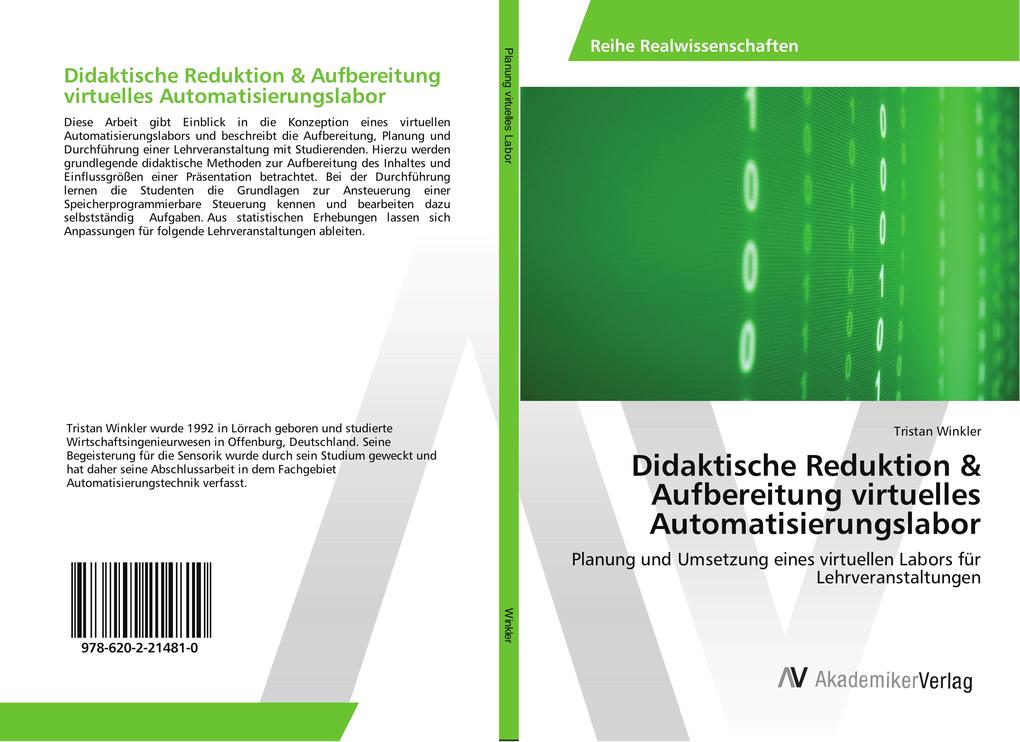 Didaktische Reduktion & Aufbereitung virtuelles Automatisierungslabor
